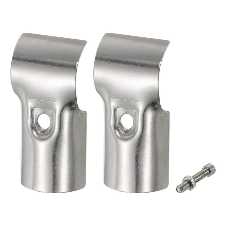 8 Sets 1 Inch T Pipe Clamp,Cold Rolled Steel Connector Chain Link Fence Parts End Rail Clamp For 25mm Od 87525075