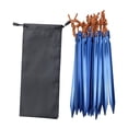 thumbnail image 3 of Estacas de tienda de campaña, estacas de Metal de aleación de aluminio para suelo, para viaje, jardinería, desierto 24 Piezas Azul, 3 of 8