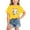 Yellow, variant on Gunia Little Boys T Shirts Girls Short Sleeve Cute Cat Graphic Tee Breathable Summer Tops Fashionable Cat Print Casual T Shirt Kids Children T-Shirts Light Blue 4-6 Years