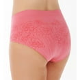 thumbnail image 4 of Women's Rhonda Shear 9566 Ahh Blossom Seamless Floral Jacquard Panty (Black L), 4 of 4