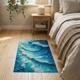 thumbnail image 3 of ODIKA 2'x3' Sea Wave Pastel for Relaxation Spaces Washable Doormat Non-Slip, Low Pile for Entryway, Kitchen, Laundry Room, 3 of 7