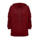 thumbnail image 5 of ICHUANYI Clearance Women's Fall And Winter New Casual Large Loose Hooded Sweatshirts(Wine, XXL) ICHUANYI WER2023081511961, 5 of 5