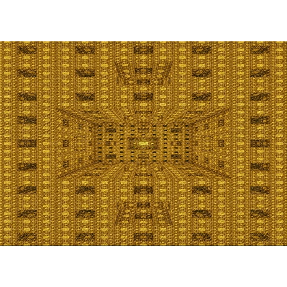 Ahgly Company Machine Washable Indoor Rectangle Transitional Mahogany Brown Area Rugs, 2' x 5'