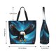 thumbnail image 5 of Balery Night Sky Forest Bald Eagle Bolsa Tote Estilo Estético con Cremalleras, Bolsa de Hombro, Bolsa de Compras Grande y Plegable, 5 of 8