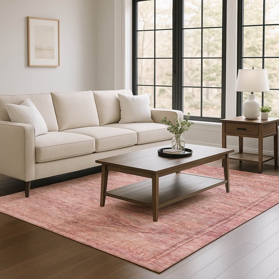 Addison Rugs Mayfield Premium Machine Washable Traditional Global Terracotta Rectangle Rug, 10' x 14'