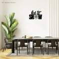 thumbnail image 3 of Let It Snow Winter Themed Laser Cut Solid Steel Decorative Home Accent Wall Sign Hanging, 3 of 6