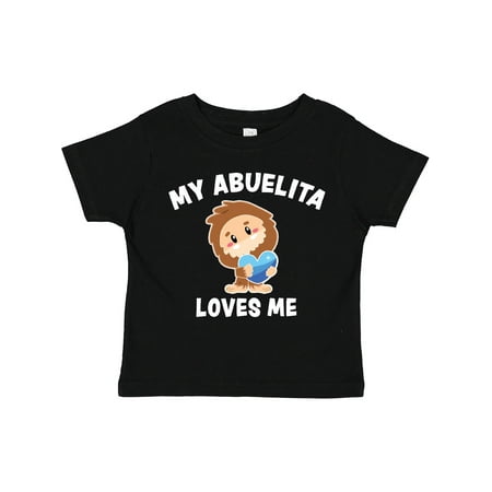 

Inktastic Cute Bigfoot My Abuelita Loves Me Gift Toddler Boy Girl T-Shirt