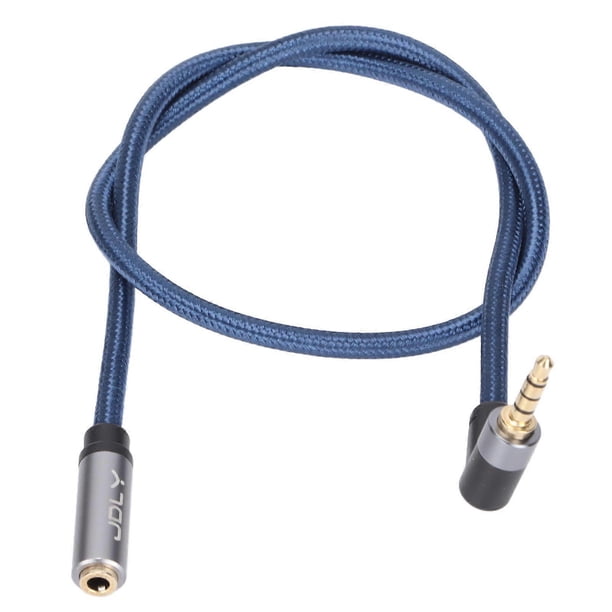 Câble d'extension o stéréo 4 conducteurs, 3,5 mm femelle vers 90° mâle, pour MP3, PC, smartphone