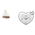 thumbnail image 1 of Elegante Jarrón Multiusos Moderno Con Forma De Corazón Para Coleccionistas, Regalo único, Práctico Tapón De Vino, Reloj De Pared Creativo, Decoración Acrílica, Movimiento Silencioso,, 1 of 8