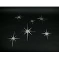 thumbnail image 3 of Zeckos Silver Cast Iron 8 Pointed Starburst Wall Hangings Set of 6, 3 of 5