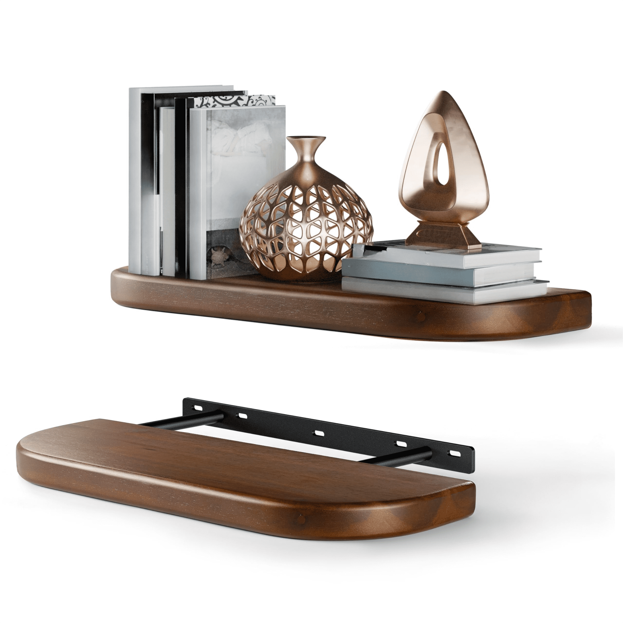 Floating Shelves Wall Mounted – Wall Storage Shelf for Bedroom Kitchen - Brackets and Shelving Hardware Included