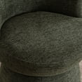 thumbnail image 6 of Kidol & Shellder Boucle Dining Chair 3PCS, Swivel Accent Chair with Armless Barrel Design & Mid Back, Plush Upholstered Seat for Kitchen, Living Room, Vanity Room, Easy-Clean, Green, 6 of 8