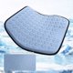 thumbnail image 4 of Cojín de cuero para asiento de coche | Ajuste universal | Toda la temporada | Malla sándwich transpirable | Cubierta completamente cerrada | Soporte cómodo | Artesanía Superior | Azul/Gris |, 4 of 5