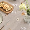 thumbnail image 4 of Fall Tablecloth 60×60 Inch Round, White Orange Pumpkin Autumn Harvest Grain Washable Seasonal Table Cover for Party Picnic Dinner Decor, 4 of 6
