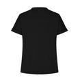 thumbnail image 6 of purcolt Womens Textured T Shirts Dressy Casual Short Sleeve V Neck Button Flowy Shirt Loose Fit Tunic Tops Trendy Blouses, 6 of 7