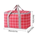 thumbnail image 3 of Pompotops Clearance Sales Outdoor Large Capacity Picnic Bag Camping Picnic Basket Travel Picnic Bag Portable Bento Bag Thermal Insulation Bag, 3 of 7