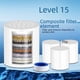 thumbnail image 1 of Reemplazo de filtro de ducha de 15 niveles, elemento de filtro, filtro frontal doméstico, purificación de agua, elemento de filtro para eliminación de cloro, 1 of 5