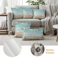 thumbnail image 5 of Outdoor Pillow Covers 24x24 Set of 2, Ocean Coastal Waterproof Patio Throw Pillow Covers for Couch Sofa Chair, Summer Nautical Beach Coral Starfish Decorative Pillowcases for Throw Pillows, 5 of 9
