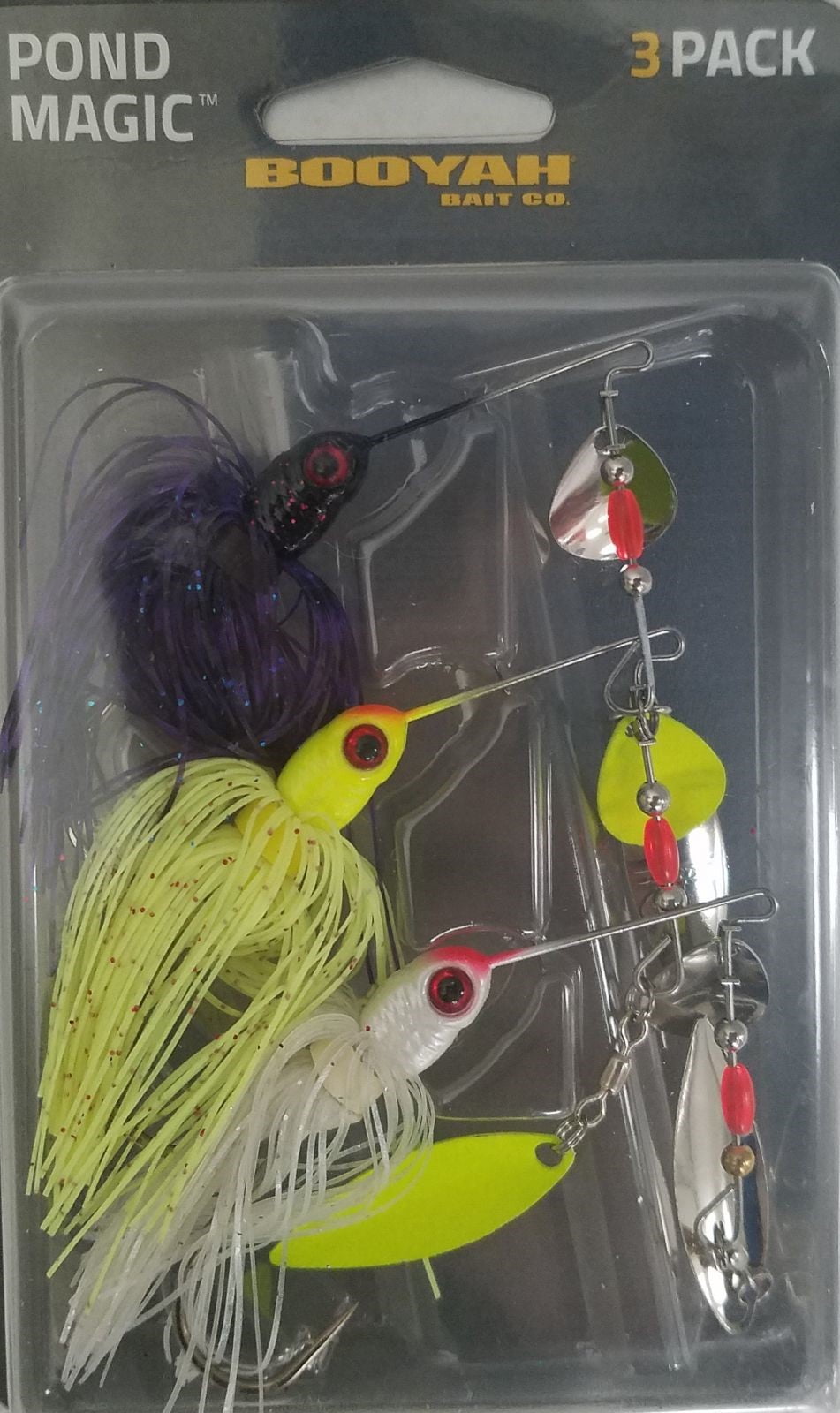 BOOYAH Pond Magic Bass Jig Kit Size 3, 3 Count Fishing Lures