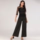 thumbnail image 1 of Mujeres atractivas mono empalme de encaje 3/4 mangas pierna ancha Playsuit mamelucos pantalones Abanopi Mono, 1 of 1