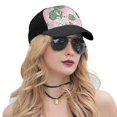 thumbnail image 5 of Naloa Lilies Flowers Adult adjustable Print Baseball Hat, Patchwork curved brim baseball capfor Men and Women, One Size, 5 of 5