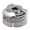 thumbnail image 1 of LEEYNEER 2pcs Industrial Sewing Machine Bobbin Case Sewing Machine Common Flat Bobbin Sleeve Sewing Supplies (Silver), 1 of 5
