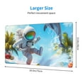 thumbnail image 2 of Salouo Astronaut Tropical Dolphin Print Large Mouse Pad,Extended Mat Desk Pad, 3mm Thick Mice Pad Desk Mat Big Desk Pad for Work, Game, Office, Home -16 x 29.5in, 2 of 8