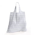 thumbnail image 2 of Nautical Portable Fabric Shopping Bag, Monochrome Illustration of Nautilus Shell Like Sea Waves Art Print, Versatile and Durable Grocery Tote with High Capacity, White and Dark Ceil Blue, by Ambesonne, 2 of 4