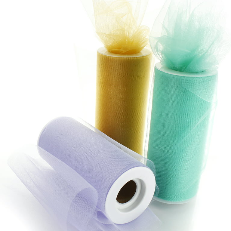 6 Inch x 25 Yards Glitter Tulle Roll – Your Wedding Linen