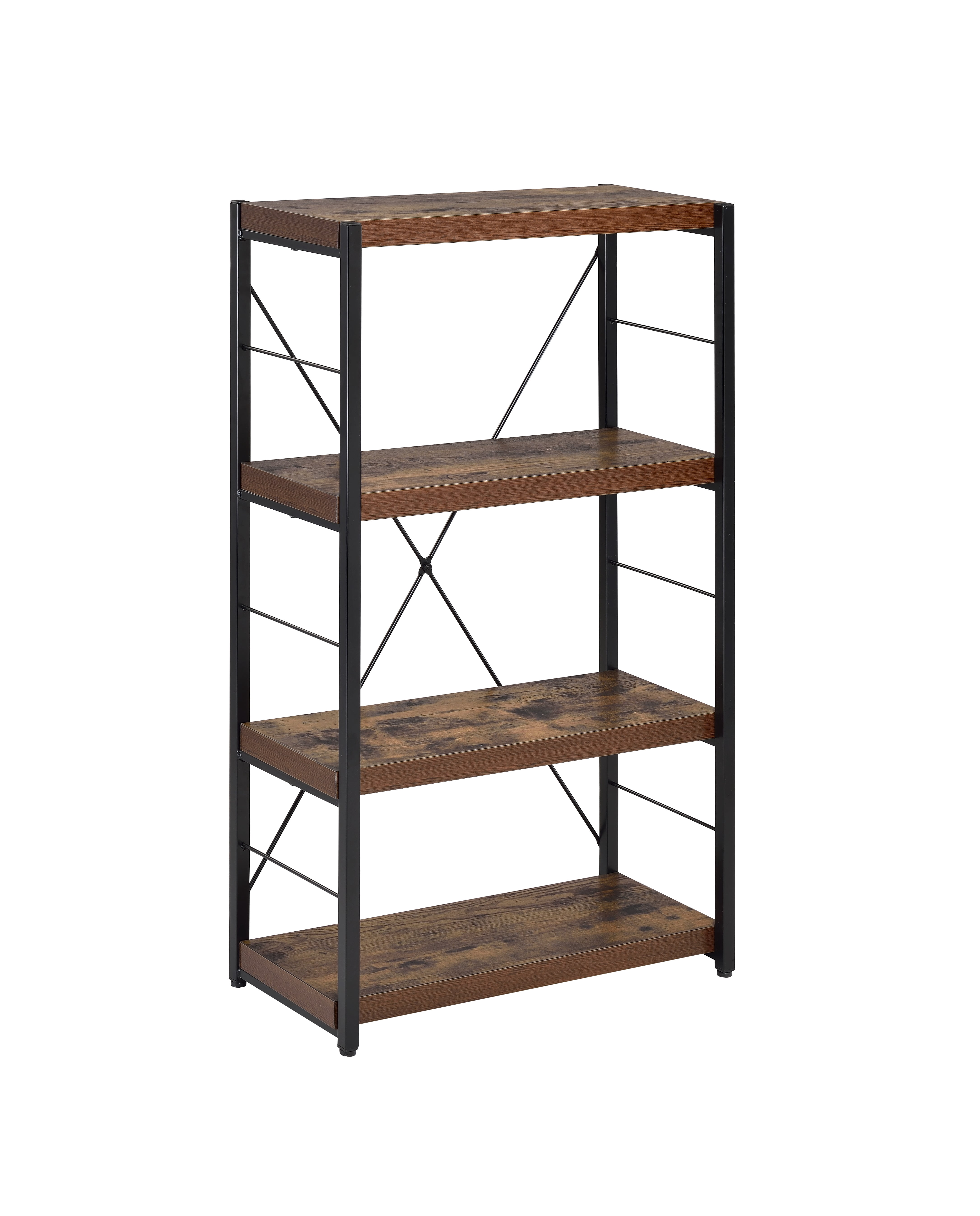 Bookshelf, Oak & Black Finish