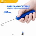 thumbnail image 4 of Multi-Functional Deep Throat Fish Hook Remover Tool, Stainless Steel & ABS Construction, Universal for All Hook Types, Ergonomic Handle for Easy Use, Compact & Lightweight (26.7g, 6.9*3.1*0.8inch),, 4 of 6