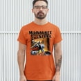 thumbnail image 3 of Tee Hunt Milwaukee Steel T-shirt Route 66 Motorcycle Chopper Bobber Biker Men's Tee, Orange, Small, 3 of 5