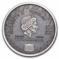 thumbnail image 2 of 2022 Tokelau 1 oz Silver 2 Dollar Komodo Dragon (Antique Finish), 2 of 4