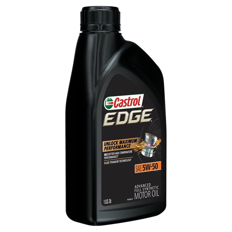 Castrol EDGE 5W-50 Full Synthetic Motor Oil, Advanced Titanium