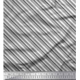 thumbnail image 1 of Soimoi Moss Georgette Fabric Diagonal Stripe Print Fabric by Yard 42 Inch Wide, 1 of 3