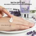 thumbnail image 3 of Poamcn Bath and Body Gift Set, Lavender Scent, 4-Piece Home Spa Gift Kits for Women, 3 of 6