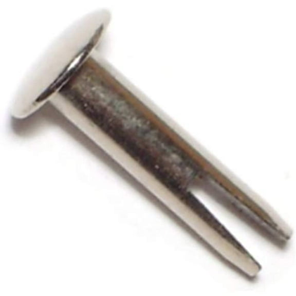 5/32" x 5/8" Nickel Plated Steel Split Rivets (40 pcs.)