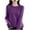 Purple-Sweaters, variant on AGWOLF Cozy Sweaters for Women Lightweight Ribbed Knit Pullover Casual Crewneck Solid Jumper