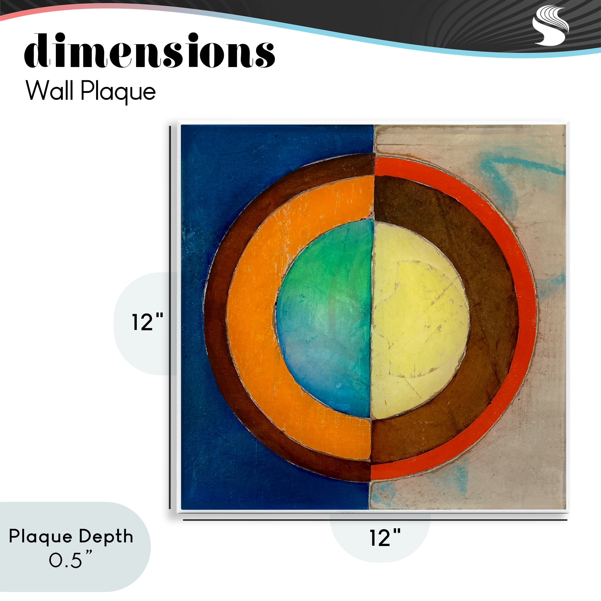 Stupell Industries Bright Vertical Circle Symmetry Wall Plaque Art, design by Matthew Finger