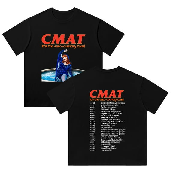 CMAT It's the Euro-Country Tour 2025 Cotton T-Shirt Crewneck Tee Shirt
