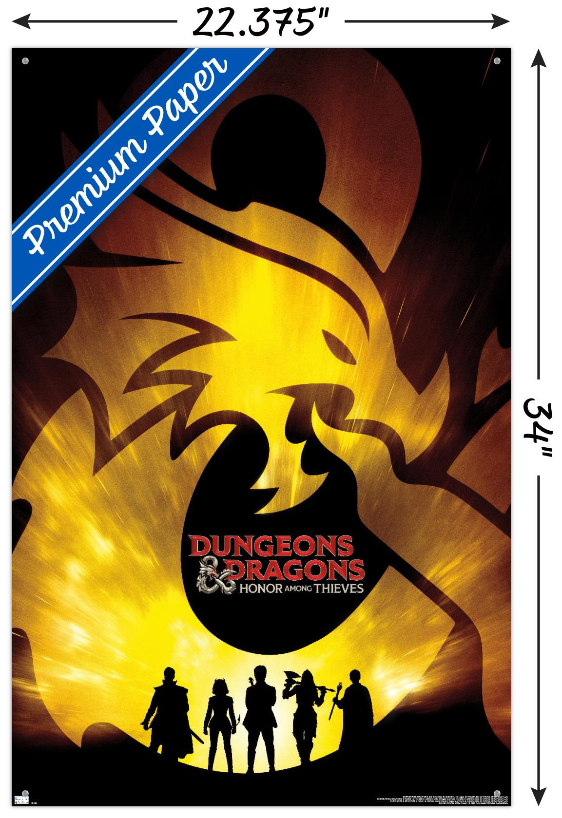 Dungeons & Dragons: Honor Among Thieves - Teaser One Sheet Wall Poster with Pushpins, 22.375" x 34"