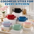 thumbnail image 4 of Ktaxon 5QT Enameled Cast Iron Dutch Oven with Upgraded Textured Handles, Candy-Shaped Sourdough Bread Baking Pot, Oven Safe to 500°F, Ocean Blue, 4 of 14