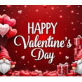 thumbnail image 4 of Valentines Day Gnomes Banner Party Backdrop Happy Valentines Background Home Decorations Indoor Outdoor Decor Photography Props, 4 of 4