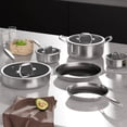 thumbnail image 4 of Batería de cocina COOKER KING de 10 piezas de acero inoxidable antiadherente, 4 of 6