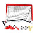 thumbnail image 4 of Porterías de fútbol shamjiam para niños con pelota juegos de patio trasero 118 cm x 87 cm x 87 cm 1 red roja, 4 of 8