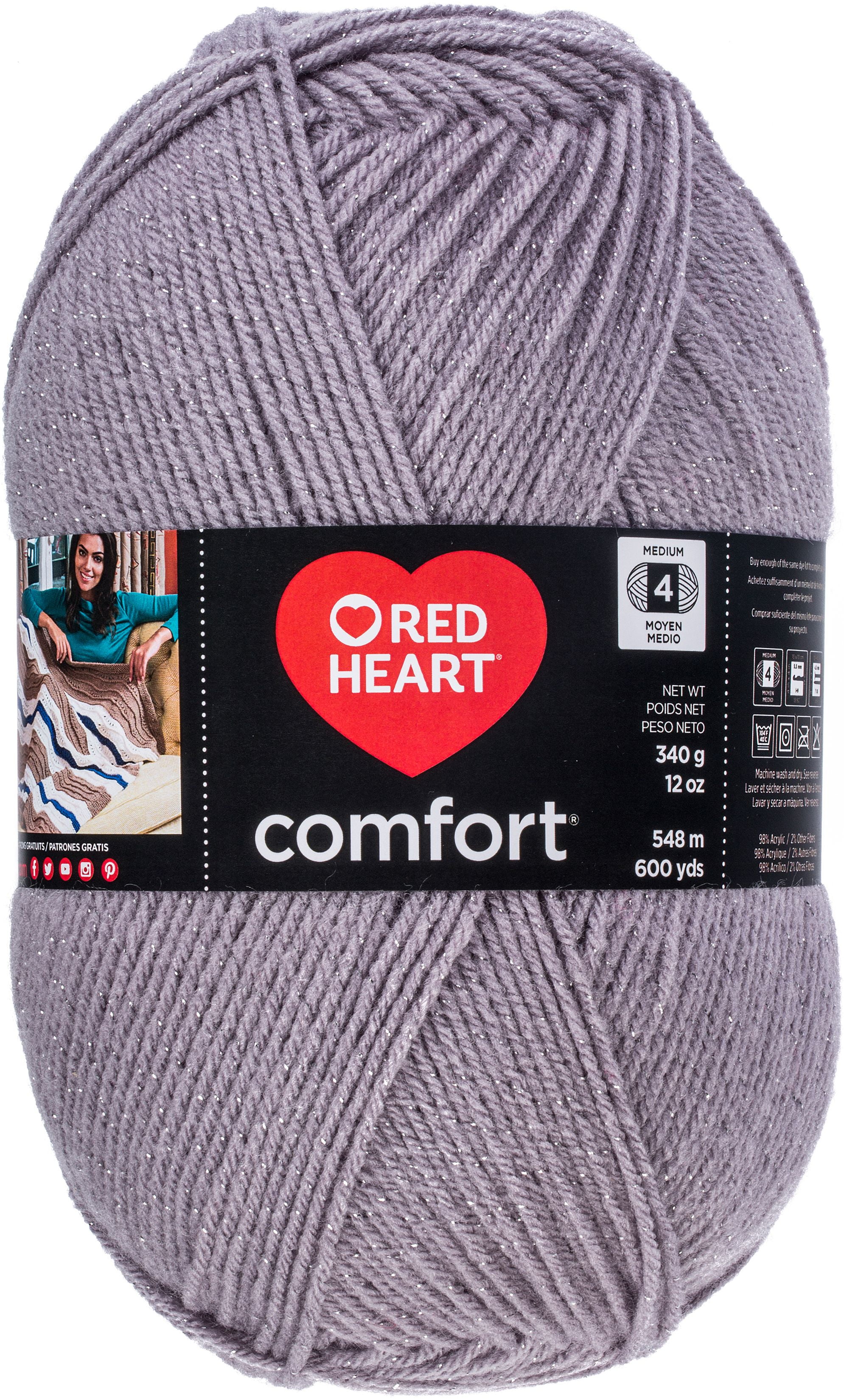 Arts, Crafts & Sewing Knitting & Crochet Home White Yarn Red Heart