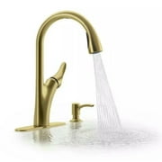 Kohler Brushed Gold Transitional Pull Down Kitchen Faucet 1PREC26448-SD-2MB-AA