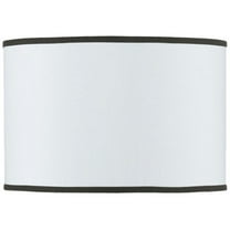 Cal Lighting SH-7115 10 in. Drum Hardback Fabric Shade with Trims
