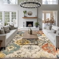 thumbnail image 4 of Vintage Boho 5'x8' Area Rug for Living Room, Chic Farmhouse Neutral Morocco Geometric Non-Slip Rugs for Bedroom Nursery Dining Room, StainResistant Low-Pile Kitchen Carpet Large Entryway Rugs, 4 of 9