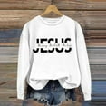 thumbnail image 2 of HAYIMI Women Letter Printed Sweatshirt Long Sleeve Shirts Pullover Fall Clothes Oversized Stylish Tops Daily Wear, 2 of 5